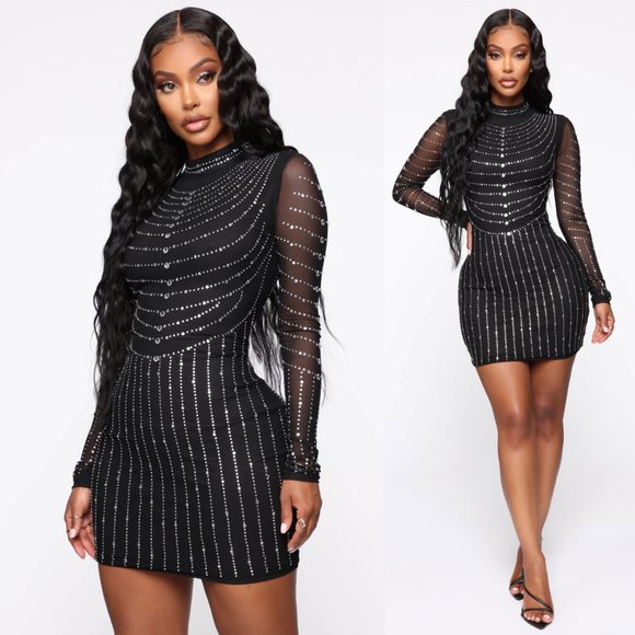 Fashion Nova Dresses & Skirts - [Fashion Nova][New] Diamonds Mini Dress-S,…